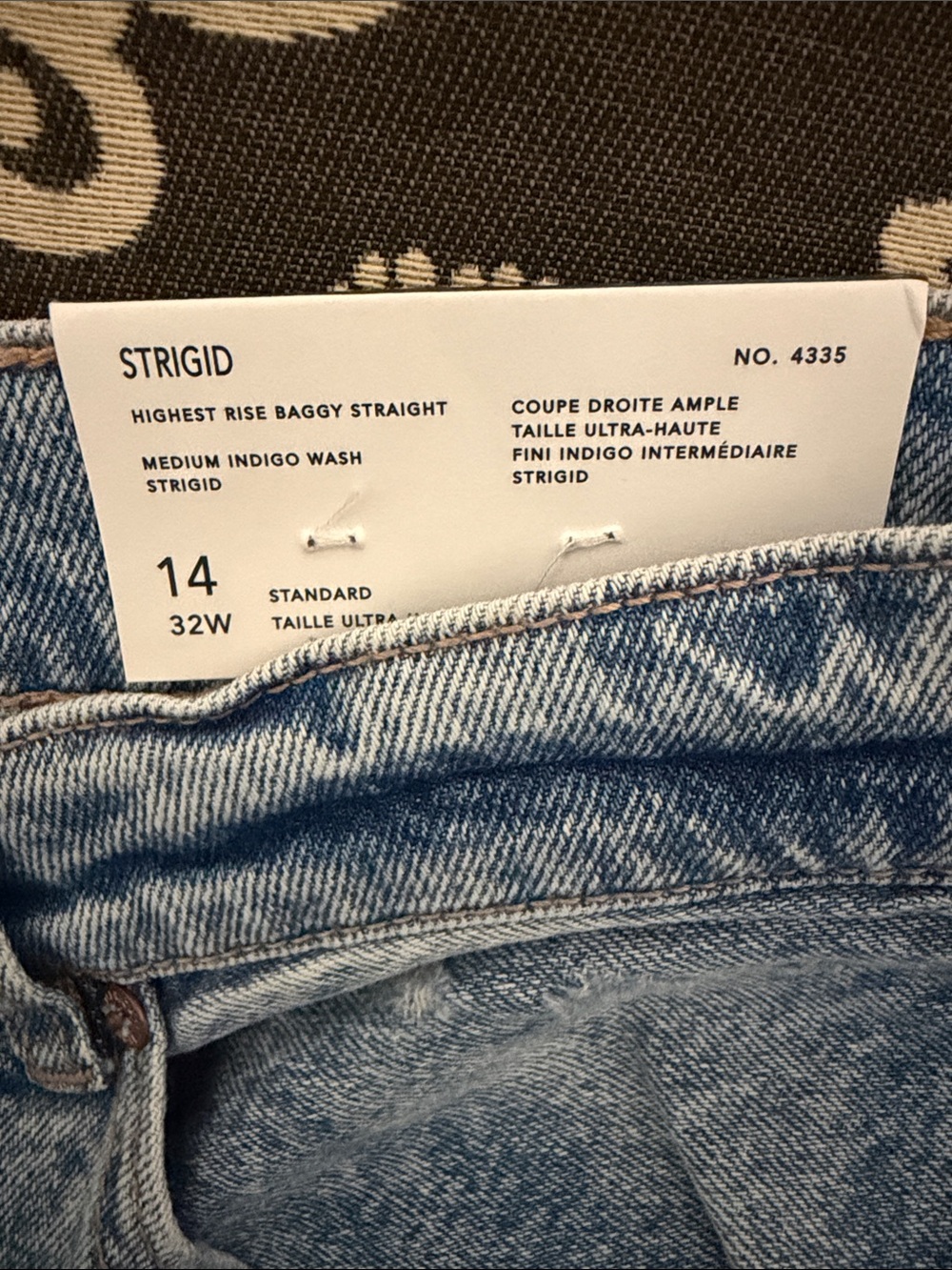 American Eagle Strigid Highest Rise Distressed Baggy Straight-Leg Jeans - Picture 2 of 5